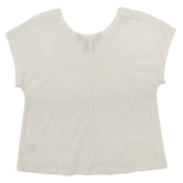 Ralph Lauren Kid's Girl's Cap Sleeve Jersey Top Shirt-W-4/4T White